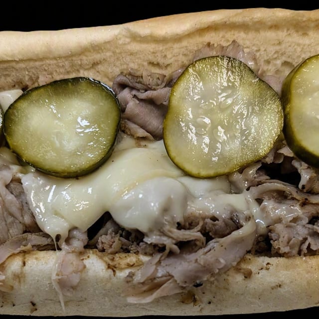 Roast Pork & Provolone Hoagie.
